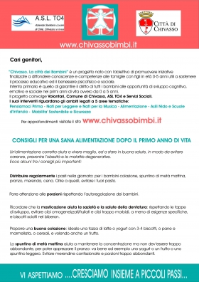 sana alimentazione dopo il primo anno di vita - www.chivassobimbi.it